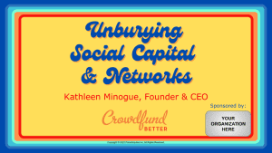 Unburying Social Capital & Networks, Crowdfund Better online webinar, crowdfunding webinar, crowdfunding training, crowdfunding for small business, crowdfunding for entrepreneurs, BIPOC small business, black owned business, latino owned business, woman owned business